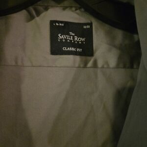 Savile Row Men's Gray Dress Shirt